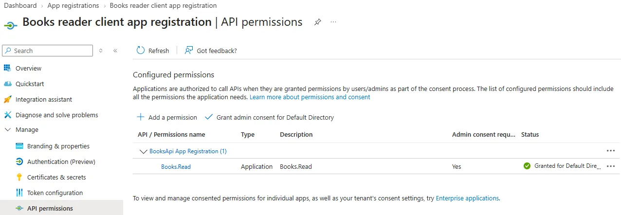Permission added