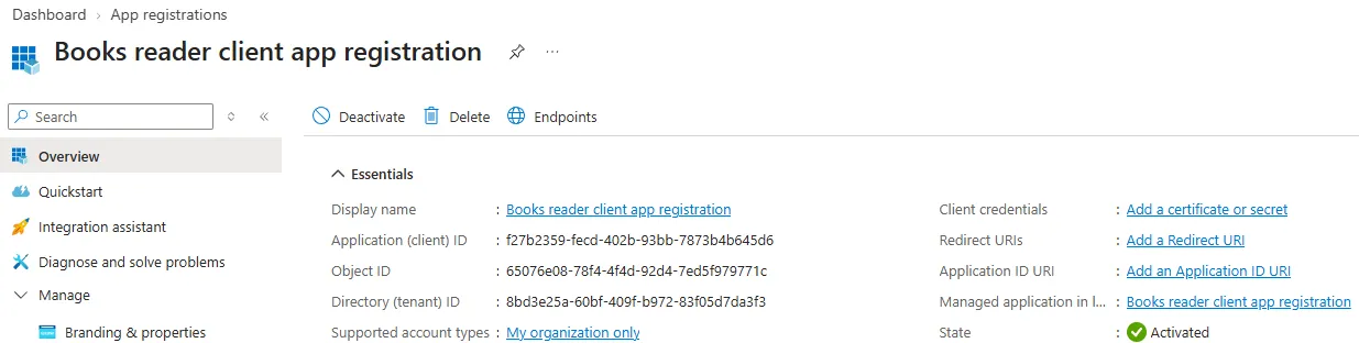 App registration